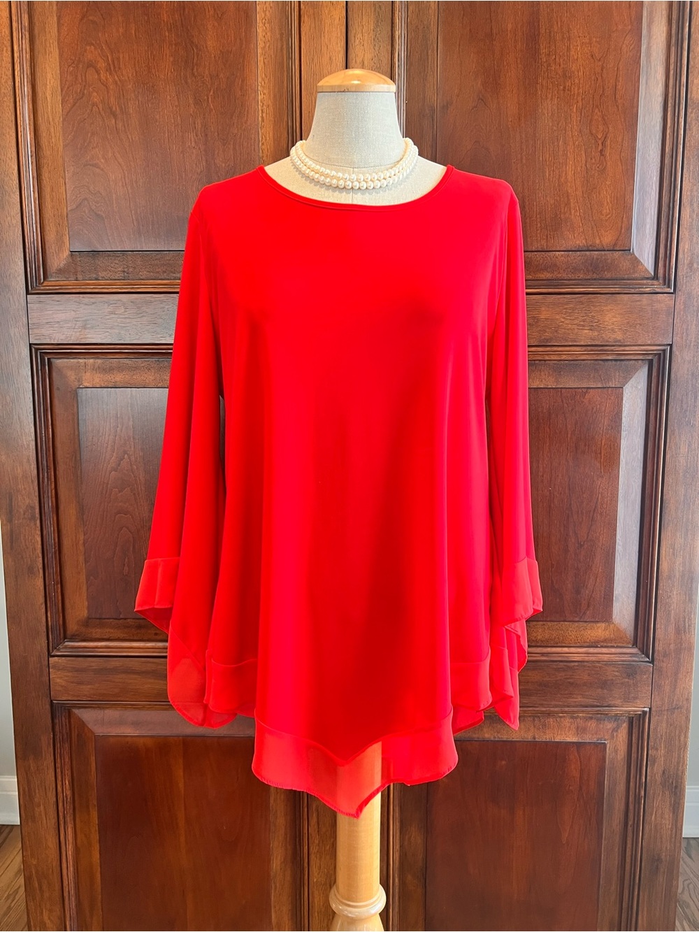 Last Tango Bold Red Evening Top